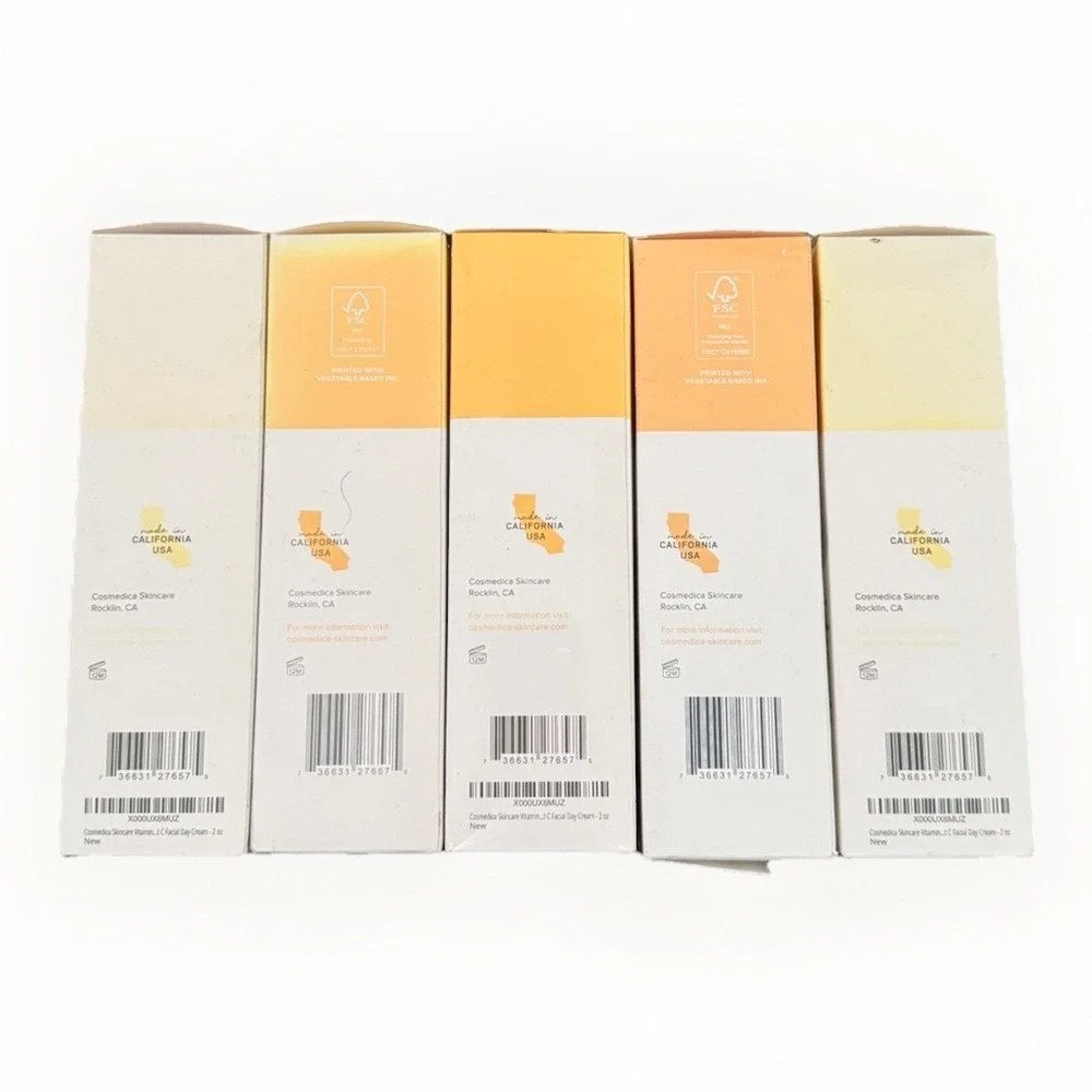 Cosmedica Skincare Vitamin C Facial Day Cream 2 Oz Lot‎ Of 5 EXP READ